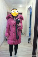 Лот: 8678661. Фото: 3. Пуховик Розовый с Капюшоном. Одежда, обувь, галантерея