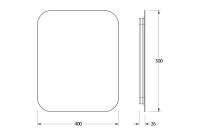 Лот: 24643124. Фото: 3. Зеркало с LED-подсветкой DEFESTO... Красноярск