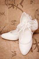Лот: 9413900. Фото: 3. Туфли белые свадебные 38 размер. Одежда, обувь, галантерея