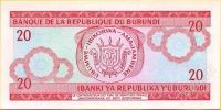 Лот: 36183. Фото: 2. Африка. Бурунди. 20 франков 2005г... Банкноты