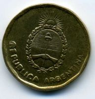 Лот: 4022654. Фото: 2. 10 сентаво - Аргентина - 1987. Монеты