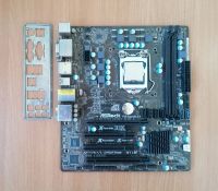 Лот: 19414889. Фото: 2. Материнская плата ASRock H77M... Комплектующие