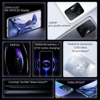 Лот: 19413934. Фото: 3. Xiaomi 11T 8Gb/128Gb (Gray). Новый... Красноярск