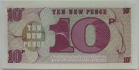Лот: 6033423. Фото: 2. 10 новых пенсов британских вооруженных... Банкноты