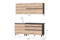 Лот: 24665773. Фото: 2. Кухонный гарнитур Берген Симпл... Кухонная мебель