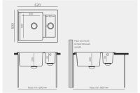 Лот: 23653816. Фото: 3. Мойка врезная POLYGRAN Brig-620. Строительство и ремонт