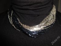 Лот: 679970. Фото: 2. Бисероплетение колье "День и ночь... Ювелирные изделия, бижутерия, часы