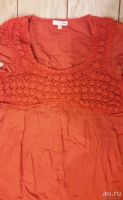 Лот: 9347477. Фото: 5. Футболка, кофта оранжевая с вязаными...