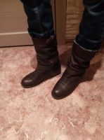 Лот: 10664119. Фото: 3. Зимние сапоги 39-го размера, кожа... Одежда, обувь, галантерея