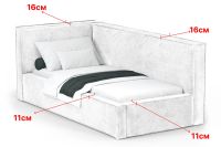 Лот: 25281095. Фото: 5. Кровать левосторонняя с подъёмным...