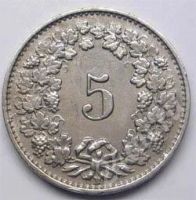 Лот: 217205. Фото: 2. Швейцария. 5 рапен 1929г. Редкость... Монеты
