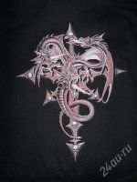 Лот: 1146479. Фото: 2. Толстовка "Крест с драконом". Мужская одежда