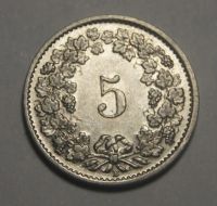 Лот: 8722564. Фото: 2. Швейцария 5 раппен 1939 (А - 014... Монеты