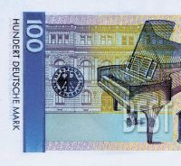 Лот: 14376315. Фото: 5. 100 немецких марок 1989 года ФРГ...