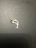 Лот: 8906204. Фото: 2. Подвеска золотая. С камнями. Дельфин... Ювелирные изделия, бижутерия, часы