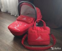 Лот: 10077401. Фото: 3. Коляска 3 в 1 CAM Cortina красная. Дети растут