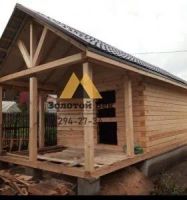 Лот: 14984909. Фото: 2. Баня 6х6 с террасой 2х6 из строганного... Срубы и конструкции