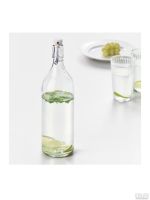 Лот: 13009754. Фото: 2. Бутылка с пробкой IKEA 1л. Посуда, кухонная утварь