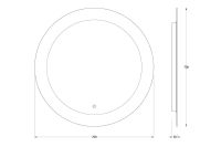 Лот: 23668609. Фото: 6. Зеркало настенное с LED-подсветкой...