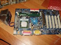 Лот: 148858. Фото: 2. мать с проццом. Комплектующие