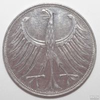 Лот: 2903374. Фото: 2. 5 марок 1967 год. Германия (ФРГ... Монеты