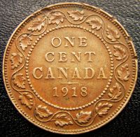 Лот: 9404877. Фото: 2. Канада 1 цент 1918. Монеты
