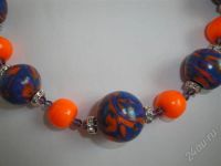 Лот: 327385. Фото: 2. Полимерная глина,колье из серии... Ювелирные изделия, бижутерия, часы