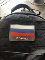 Лот: 22390427. Фото: 2. Нашивка патч велкро Россия Gongtex. Военная атрибутика