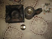 Лот: 10720378. Фото: 4. Винтажный набор зажигалка настольная... Красноярск