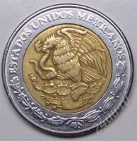 Лот: 1583368. Фото: 2. Мексика. 5 песо 1998г. Биметалл... Монеты