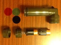 Лот: 3322041. Фото: 2. Г-образный фонарь с фильтрами... Туризм, охота, рыбалка, самооборона