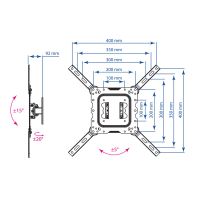 Лот: 6476275. Фото: 2. Кронштейн для LCD/LED тв 26"-55... Аксессуары