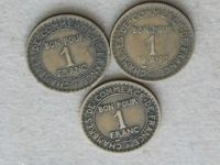 Лот: 19892661. Фото: 7. Монета 1 франк один Франция 1921...