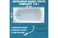 Лот: 25258045. Фото: 2. Ванна пристенная 1Marka Elegance. Сантехника, водопровод