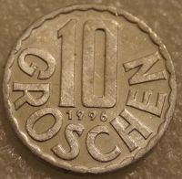 Лот: 7937238. Фото: 2. 10 грошен 1996 Австрия. Монеты