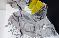 Лот: 25896260. Фото: 2. Платок / шарф Fendi + брошь, в... Аксессуары