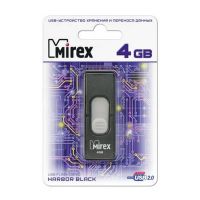 Лот: 11684711. Фото: 2. USB 4GB Mirex Harbor черный (ecopack... Носители информации