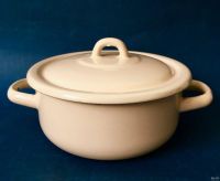 Лот: 12832874. Фото: 2. 🥘 Кастрюля 1,45 л "Ретро" эмалированная... Посуда, кухонная утварь