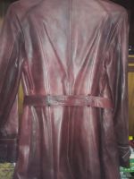 Лот: 20001162. Фото: 3. Пальто кожаное женское. Одежда, обувь, галантерея