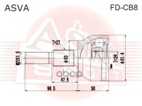 Лот: 24755993. Фото: 2. Шрус Наружный 24X63x27 ASVA арт... Красноярск
