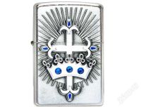 Лот: 2163377. Фото: 2. Zippo Royal Cross & Crown Swarovski... Ювелирные изделия, бижутерия, часы