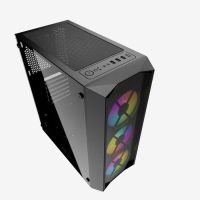 Лот: 24946826. Фото: 3. Корпус ATX Б_БП Powercase Rhombus... Компьютеры, оргтехника, канцтовары