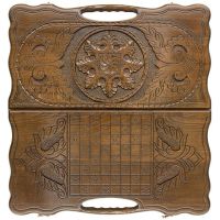 Лот: 14843353. Фото: 7. Нарды резные "Армянский узор 4...