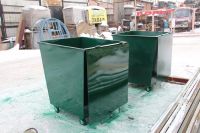 Лот: 8661816. Фото: 5. Бак мусорный металлический зеленый