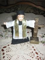 Лот: 13547021. Фото: 11. Винтажная фарфоровая кукла католический...