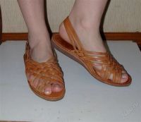 Лот: 2805015. Фото: 3. Настоящие греческие сандалии из... Одежда, обувь, галантерея