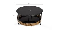 Лот: 23559496. Фото: 9. Журнальный стол Spin, цвет Черный...