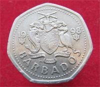 Лот: 10829752. Фото: 2. Иностранная монетка №18577 (Барбадос... Монеты