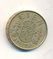 Лот: 1866982. Фото: 2. 100 песет 1983, Испания, Король... Монеты