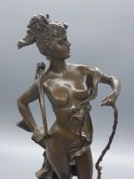 Лот: 13700115. Фото: 3. Скульптура Диана на кабане Бронза... Коллекционирование, моделизм